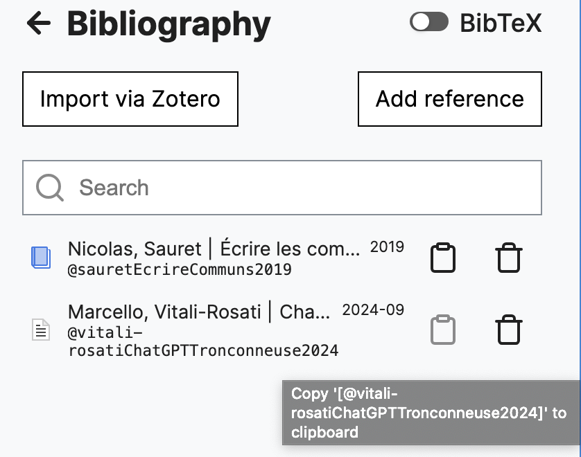 Bibliography example