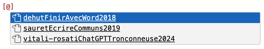 Bibliography-Autocompletion