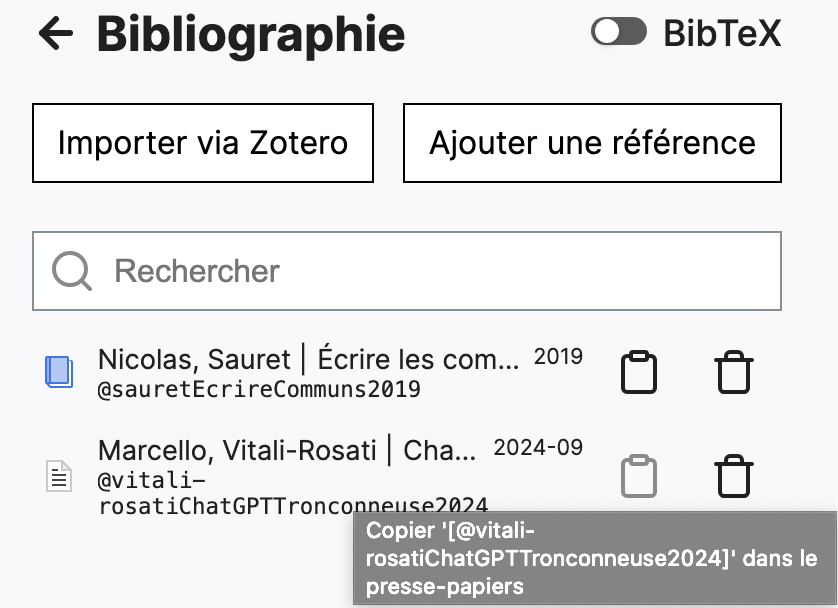 Bibliographie exemple